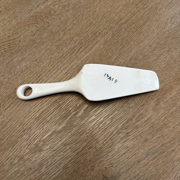 Vintage pie/dessert server, handpainted, from Italy - Picture 3 of 4